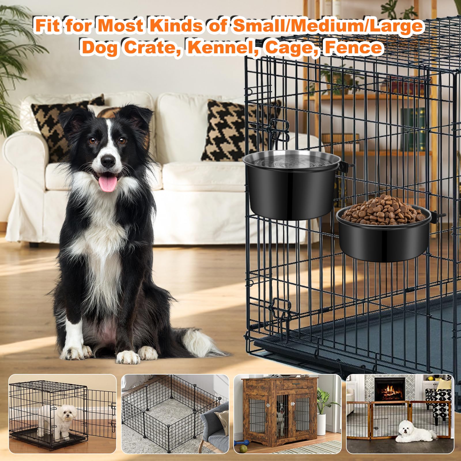Support de bol YECERCAN sur cage, installation rapide et stable.