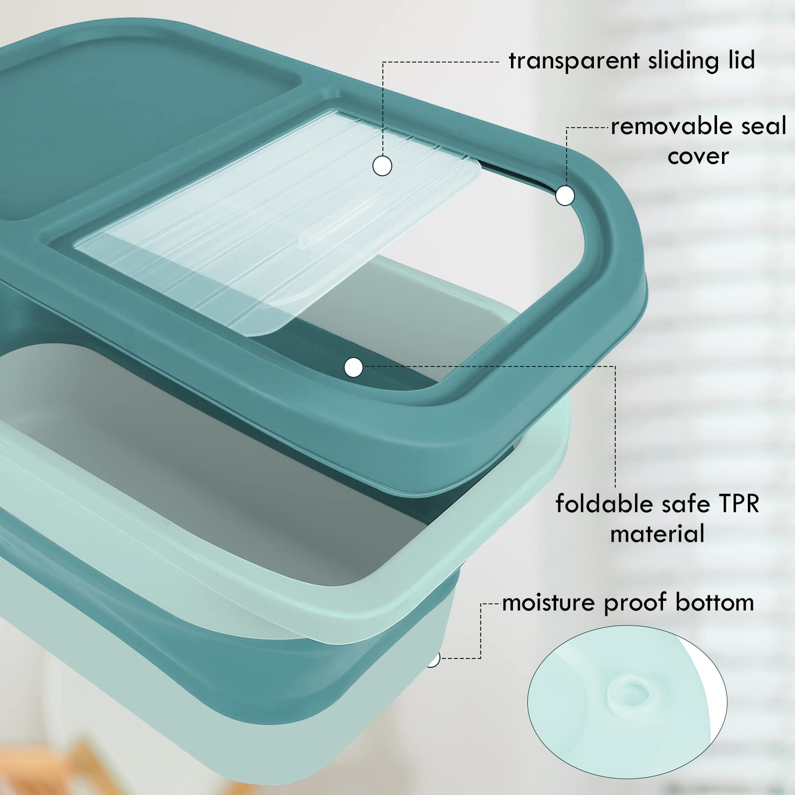 Tasse de measure et cuillere incluses pour doser precisement les portions.