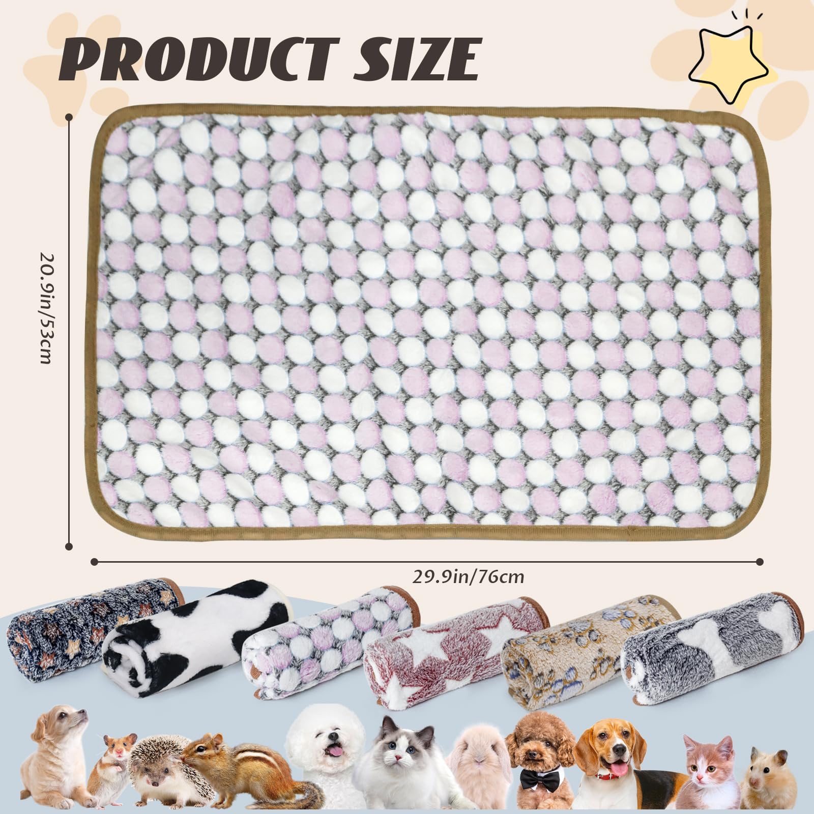 Face douce en fleece pour cochon d Inde de YedsIntu