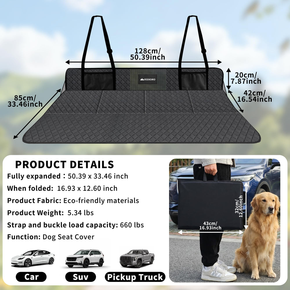YEEKORO-housse-chien-suv : protège l’assise et offre un espace sûr pour l’animal.