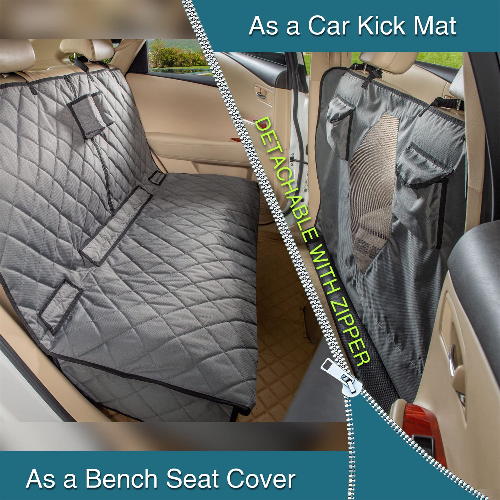 YEENIS couverture arriere impermable protege tapis et moquette des eclaboussures
