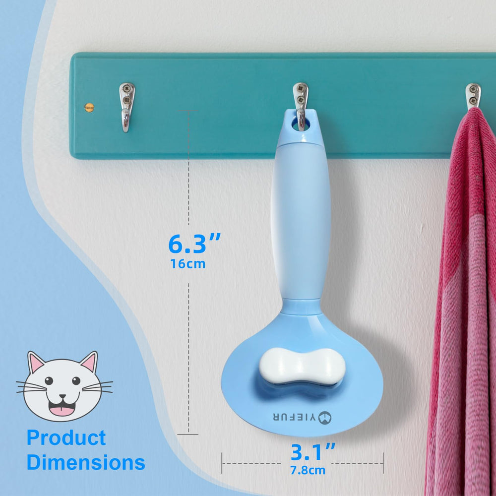 YiEFUR brosse-chat-habillage-bleu montre un design pratique et attrayant.