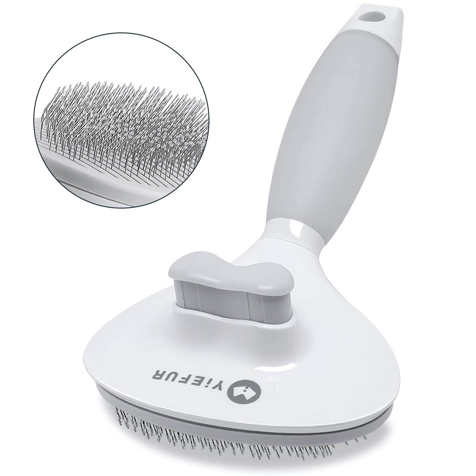 Brosse YiEFUR pour chats — poils longs, démêlage en douceur et massage relaxant