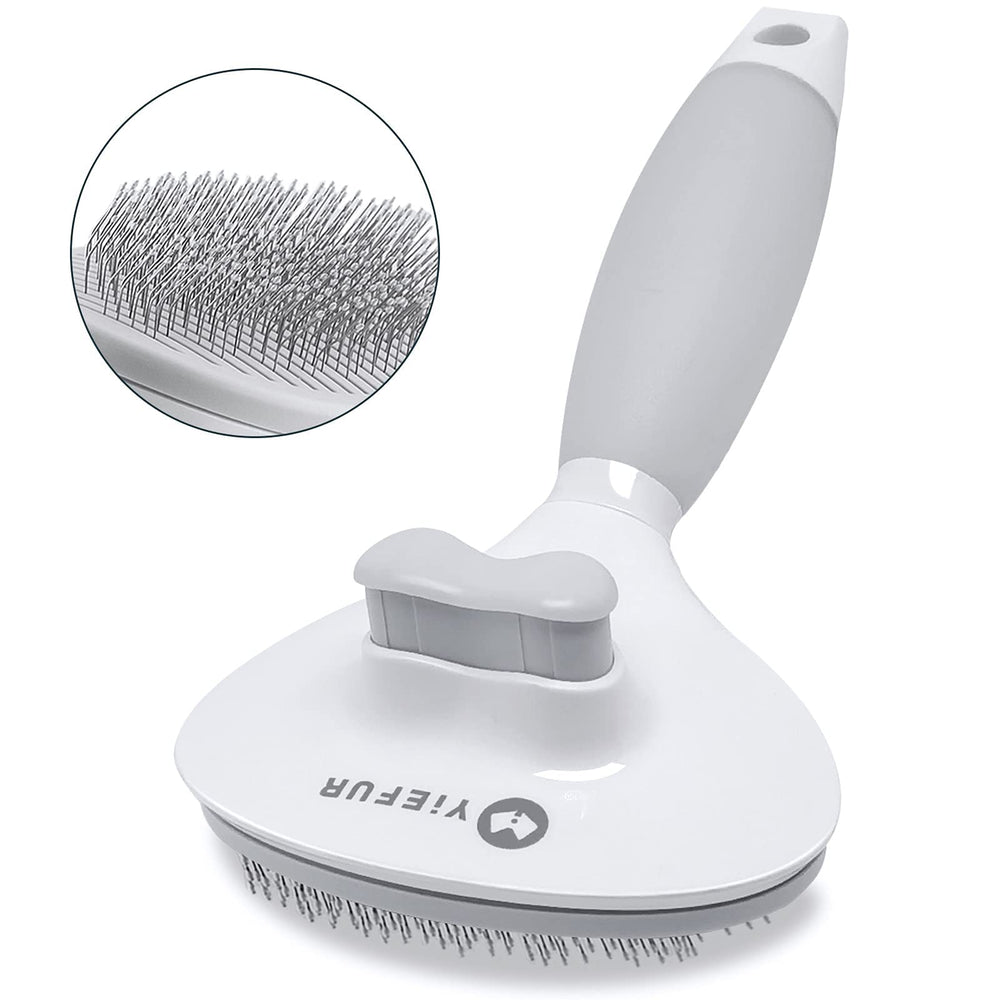 Brosse YiEFUR pour chats — poils longs, démêlage en douceur et massage relaxant