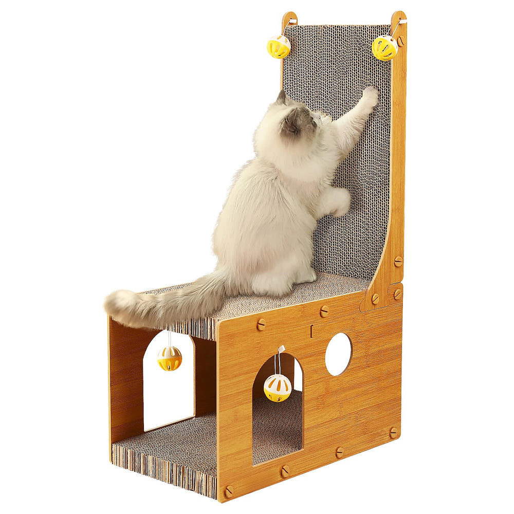 Grattoir YEMOO en forme de L mural pour l'étirement du chat.