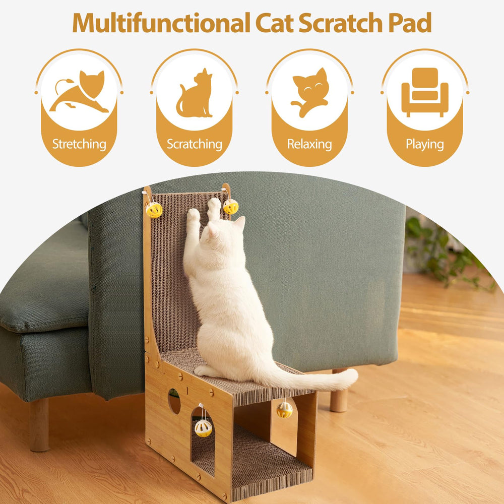 Grattoir YEMOO avec quatre clochettes pour attirer le chat.