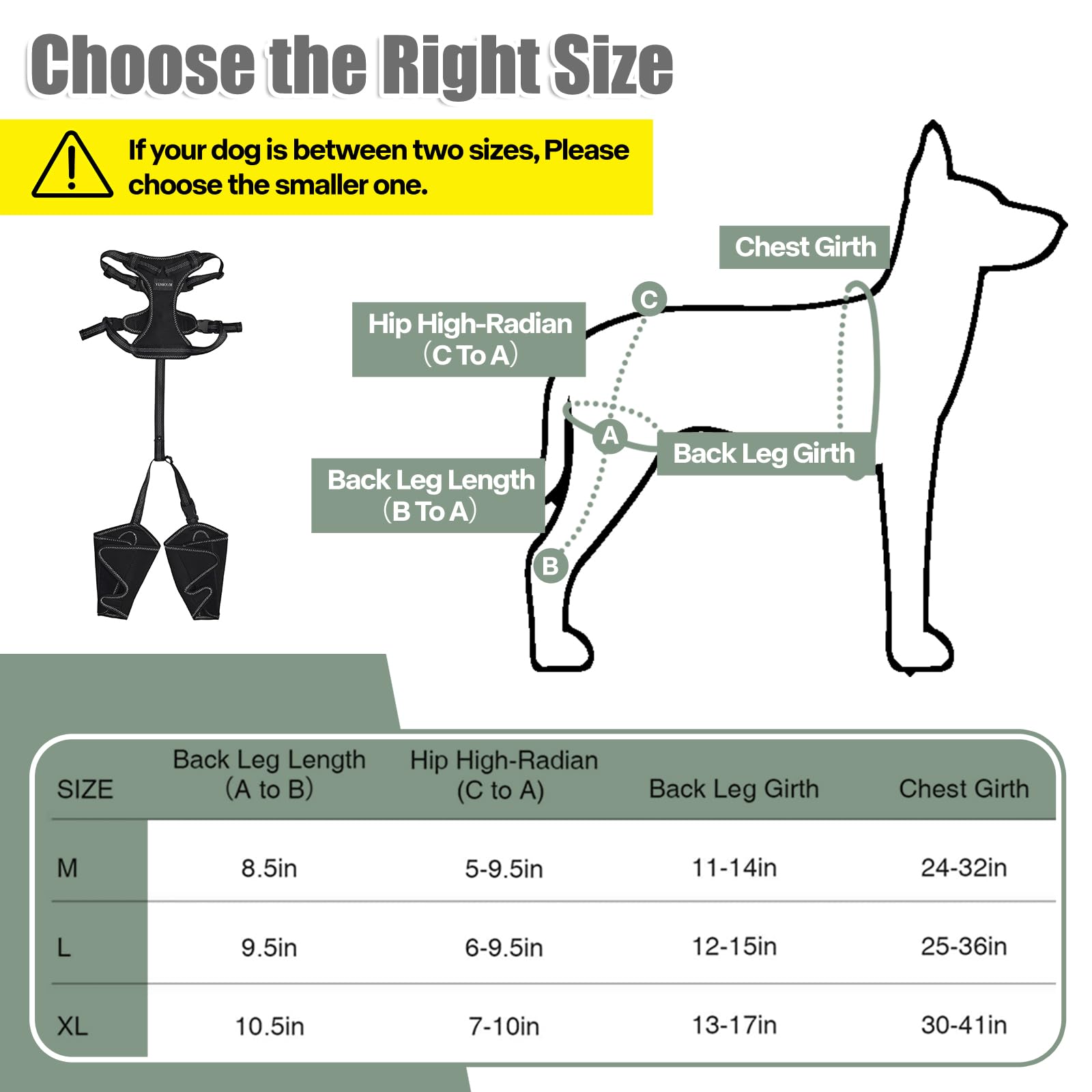 YENBOLOI orthese-genou chien idéale après blessure ou chirurgie pour soutien guidé.