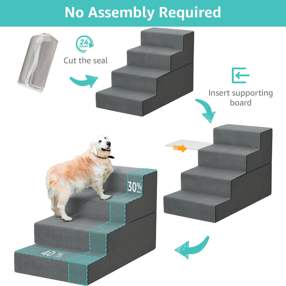 YENING escaliers-chien-capacite-100-lbs: support robuste pour chiens de grande taille.