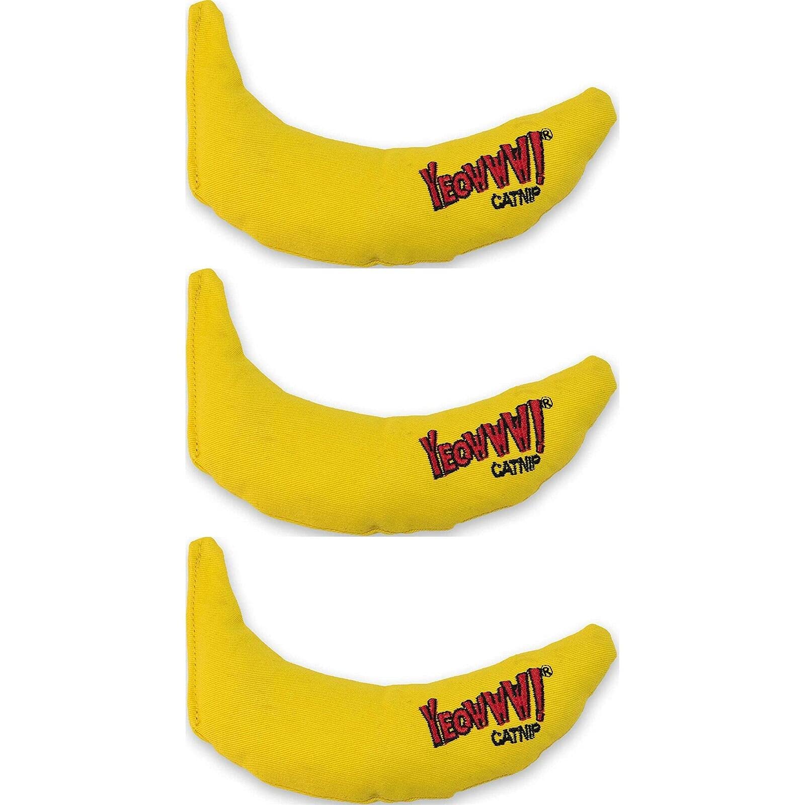 YEOWWW! Banane en cataire – vue avant du jouet et sa texture