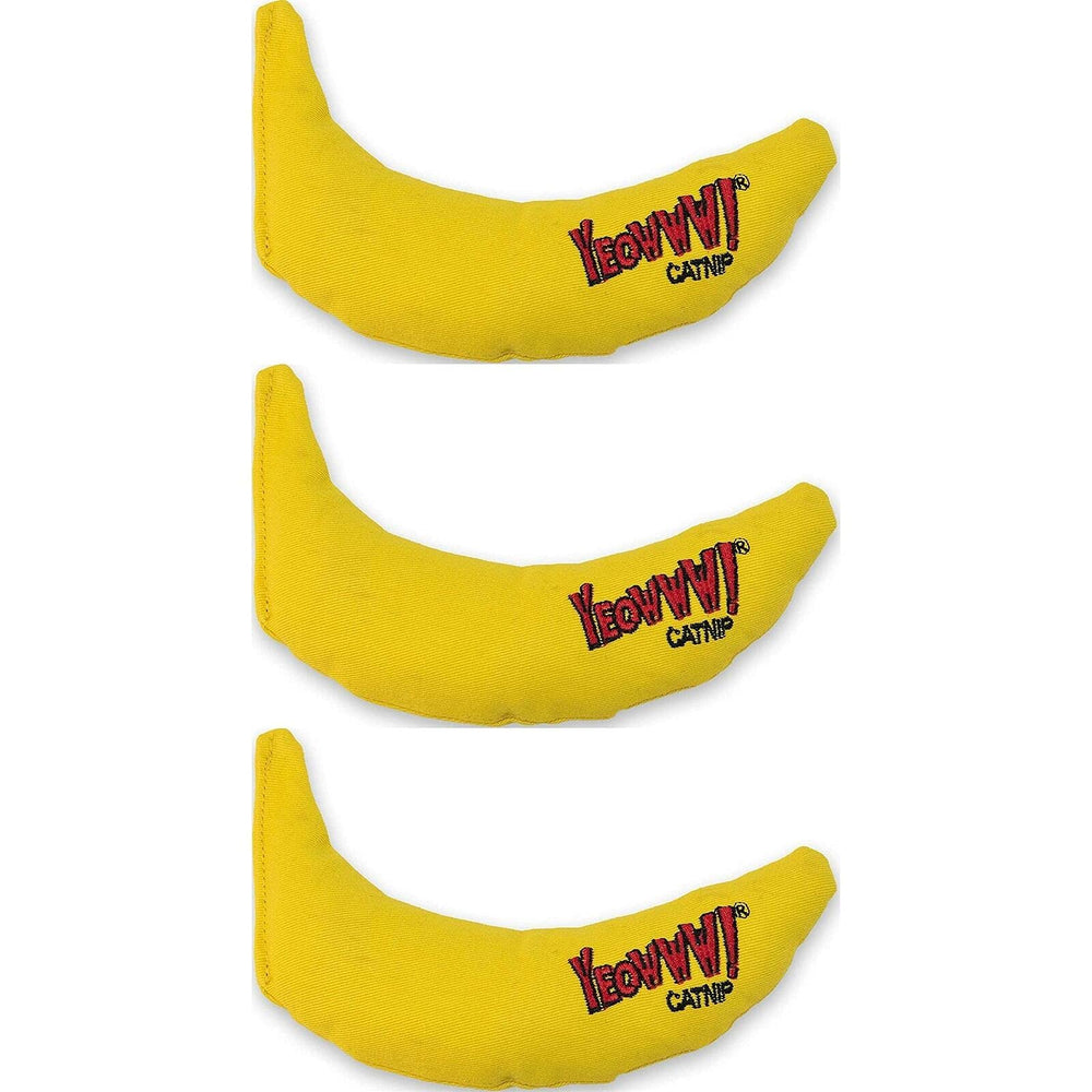 YEOWWW! Banane en cataire – vue avant du jouet et sa texture