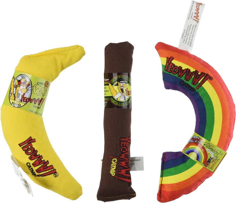 Yeowww! Baton en cataire, stimulation ludique pour chat actif.