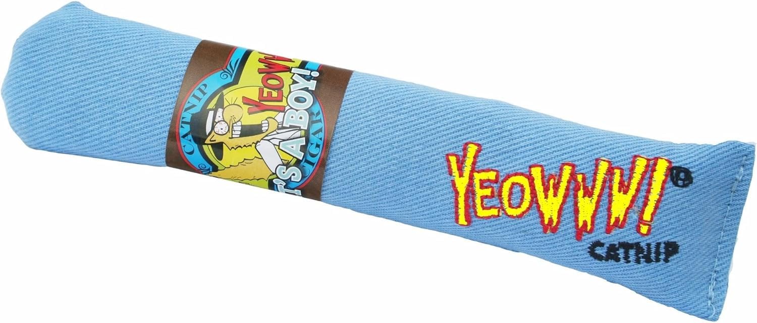 Yeowww! Cigare bleu à la cataire, stimule le jeu et l’excitation du chat
