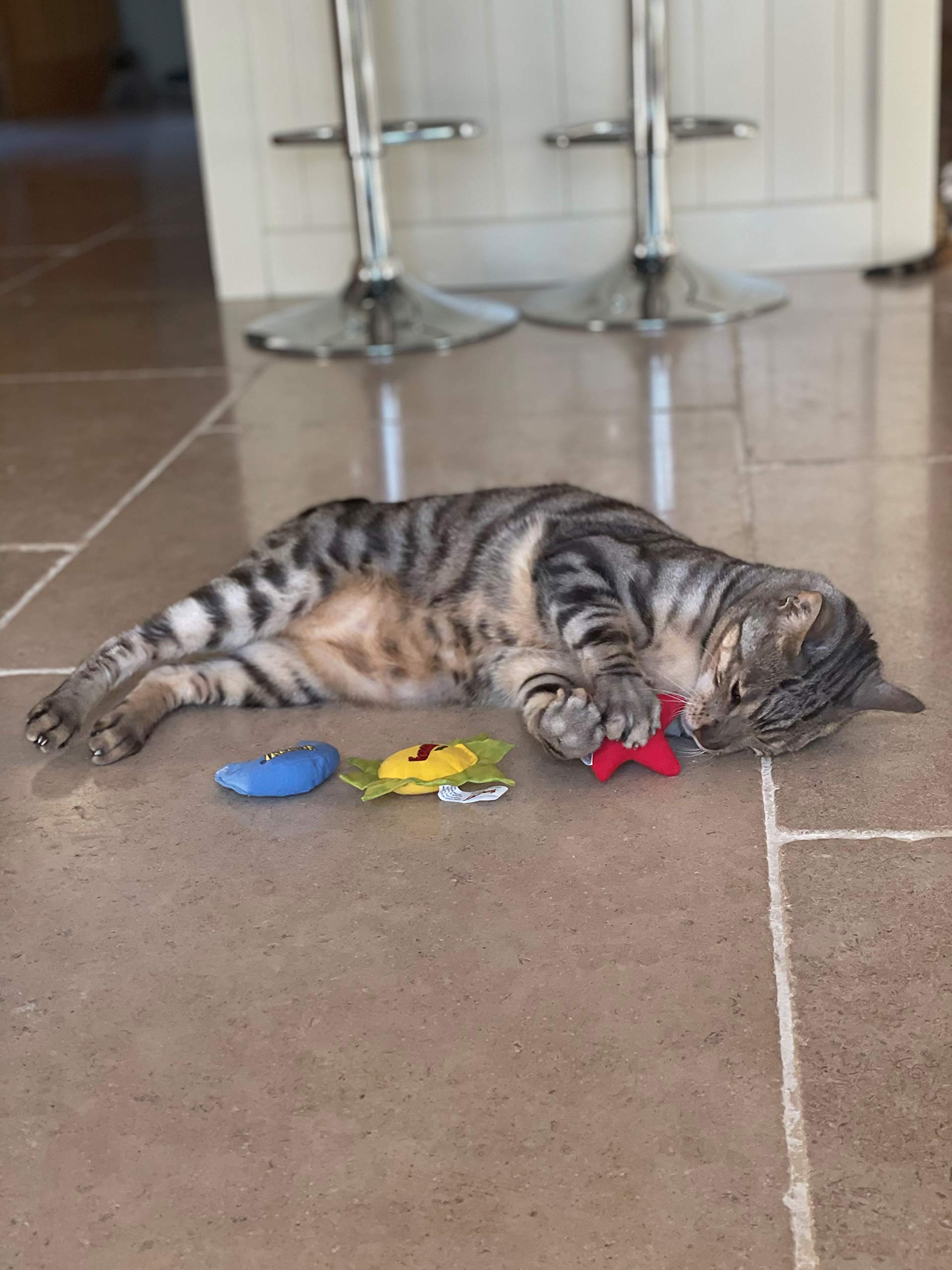 YEOWWW Catnip Toys Trio - packaging attrayant pour stimulation et plaisir.