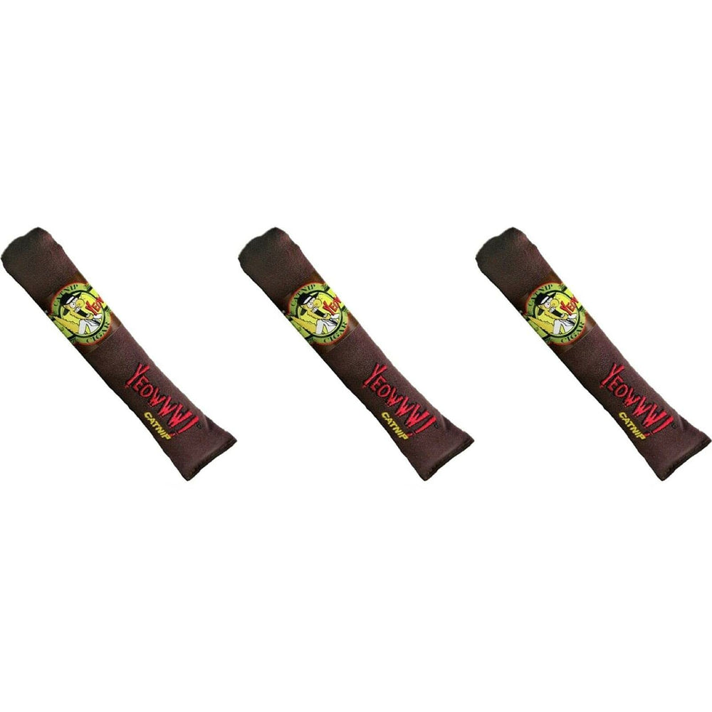 Yeowww! cigares de cataire – lot de 3 pour stimulation naturelle des chats