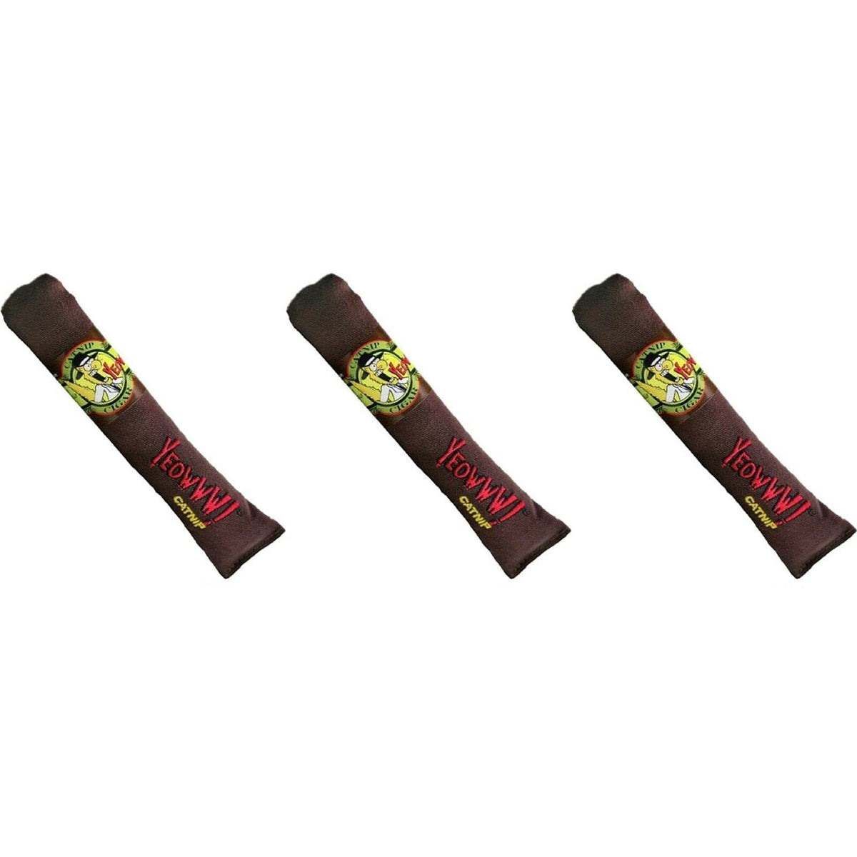 Yeowww! cigares de cataire – lot de 3 pour stimulation naturelle des chats