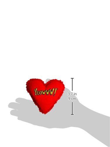 Cœur Yeowww Hearrrt à broderies affichant les phrases, pour sessions de jeu personnalisées.