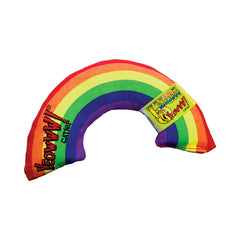 Jouet Yeowww! arc-en-ciel en coton naturel, sans remplissage, prêt pour l’usage.