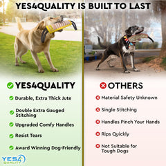 Yes4Quality Materiau jute, texture dense et durable pour morsures maîtrisées.