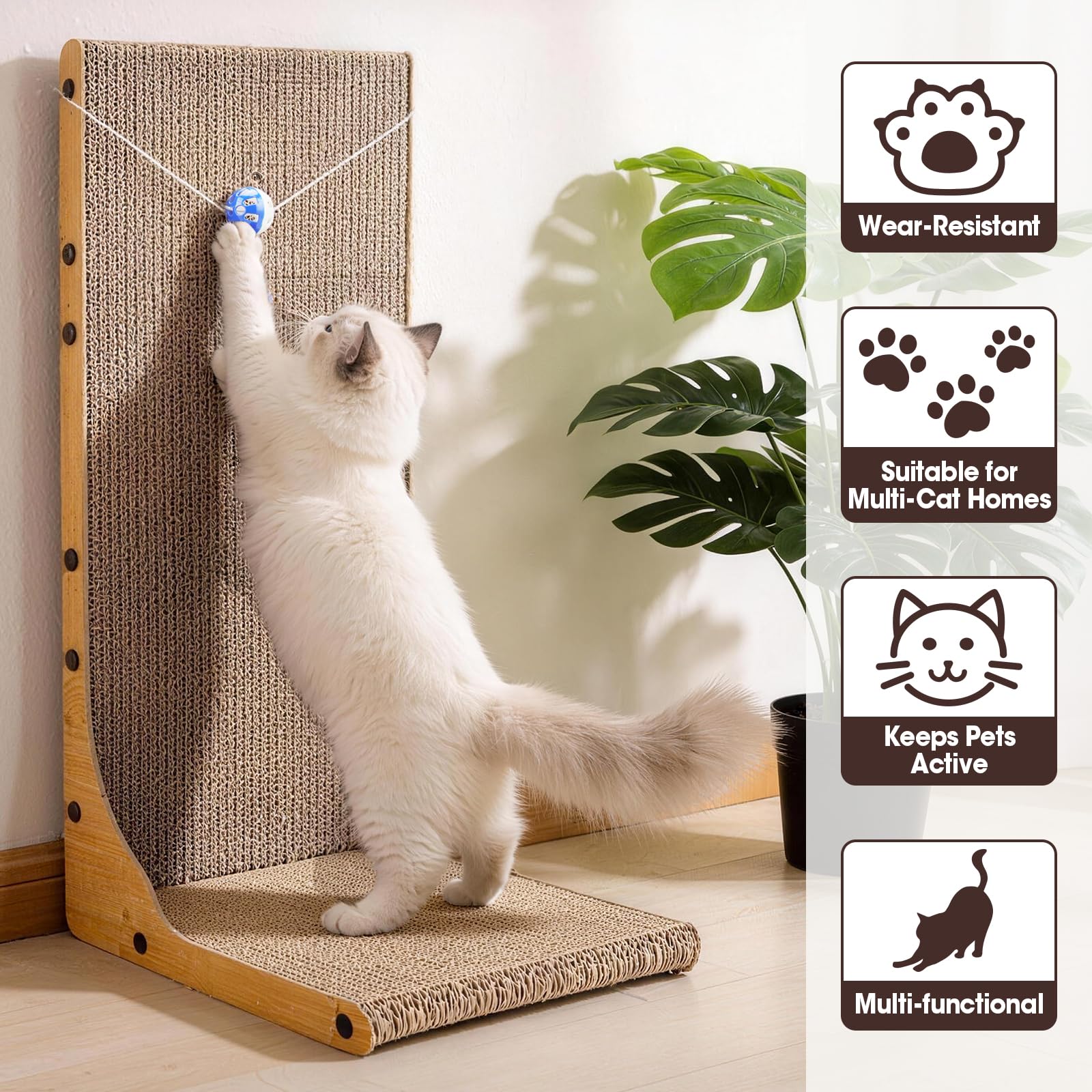 YesBes Griffoir mural et canapé, solution pratique pour limiter les dégâts.