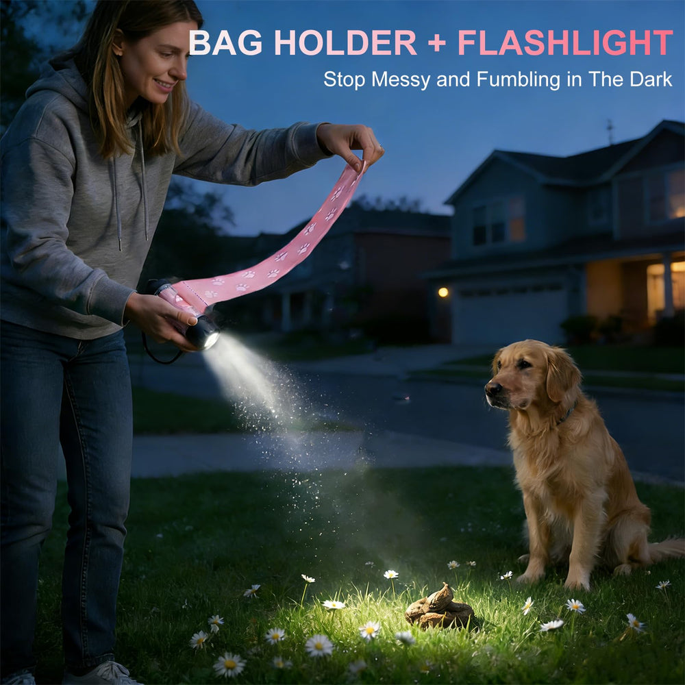 Yesbular porte-sacs chien avec 7 couleurs pour sécurité accrue sur route.