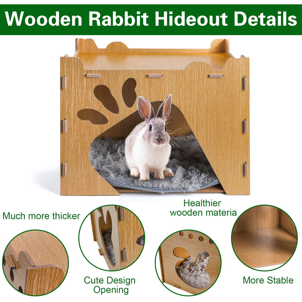 Yesland cachette-lapin-contreplaque-epais-5mm offre robustesse et sécurité