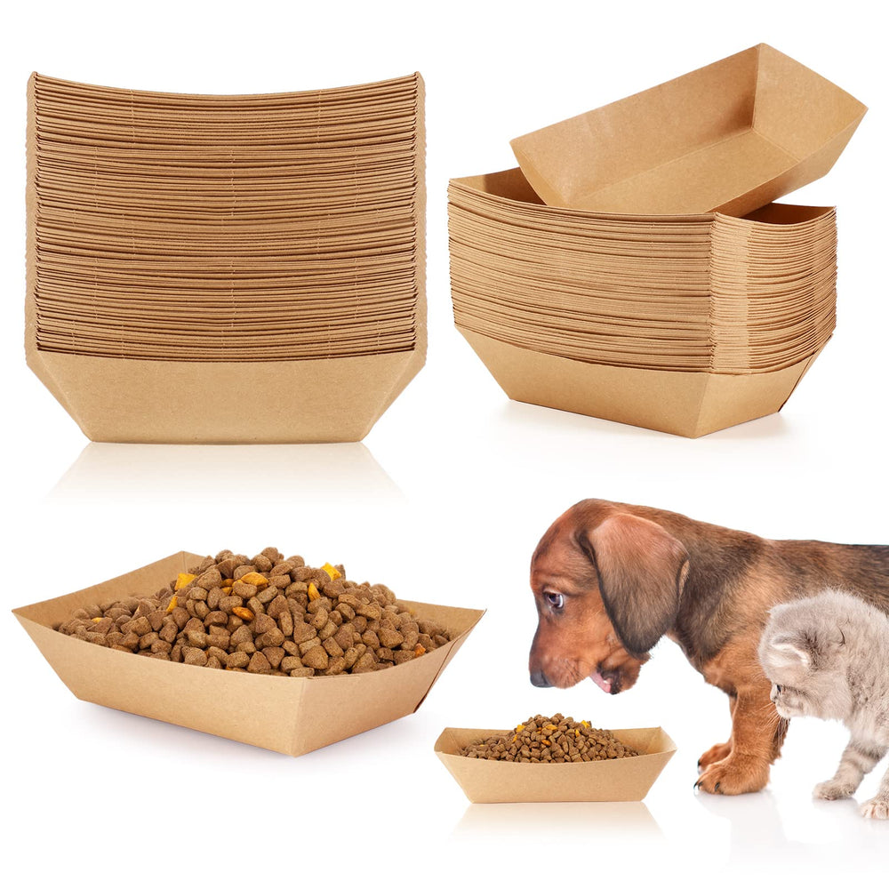 Gamelles jetables Yetene en paquet pratique de 50 pour animaux.