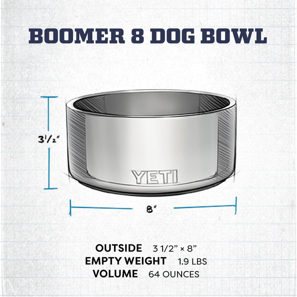 Bol YETI Boomer 8 lavable au lave-vaisselle pour un nettoyage facile