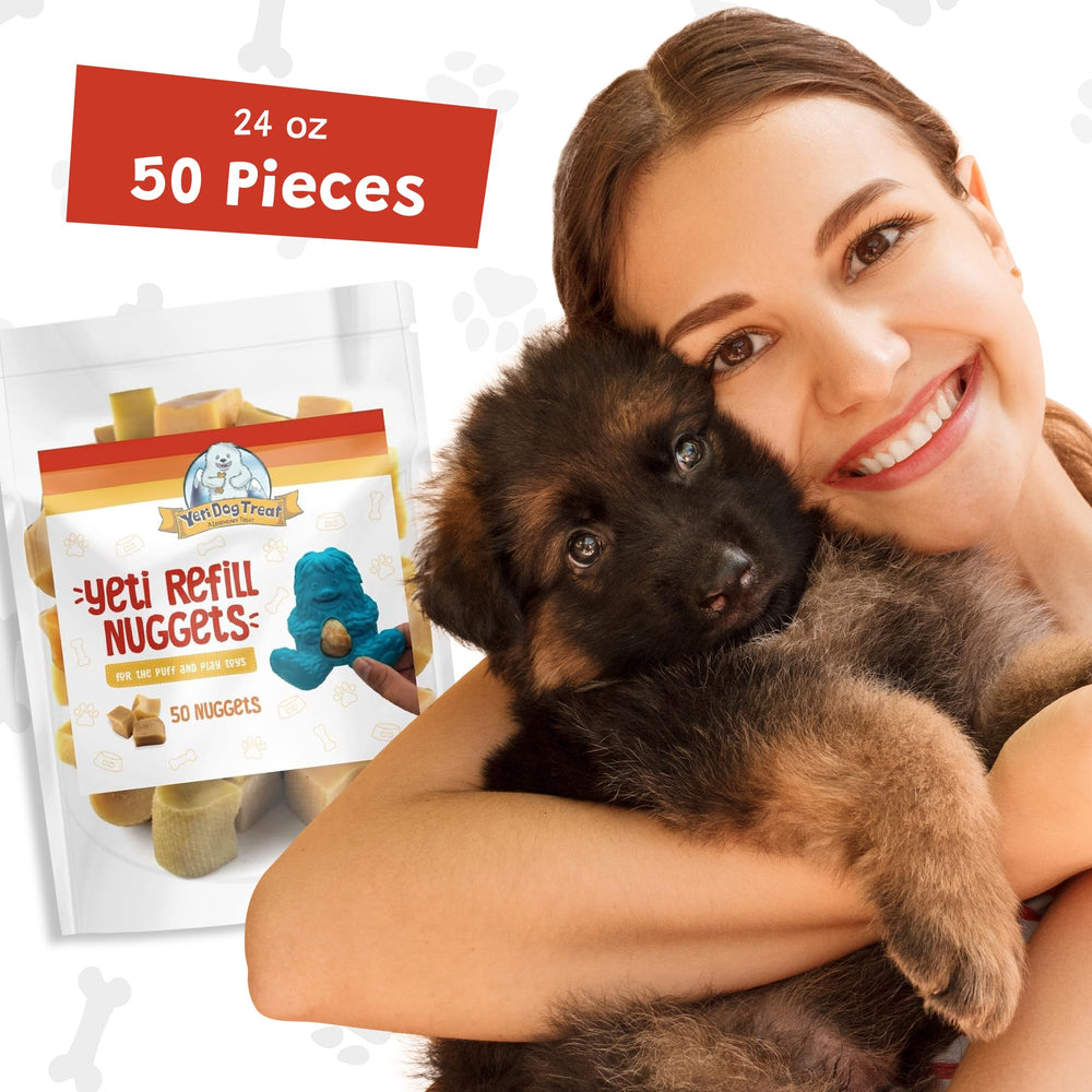 Ingrédients naturels lait yak dans les nuggets Yeti Dog Chew.