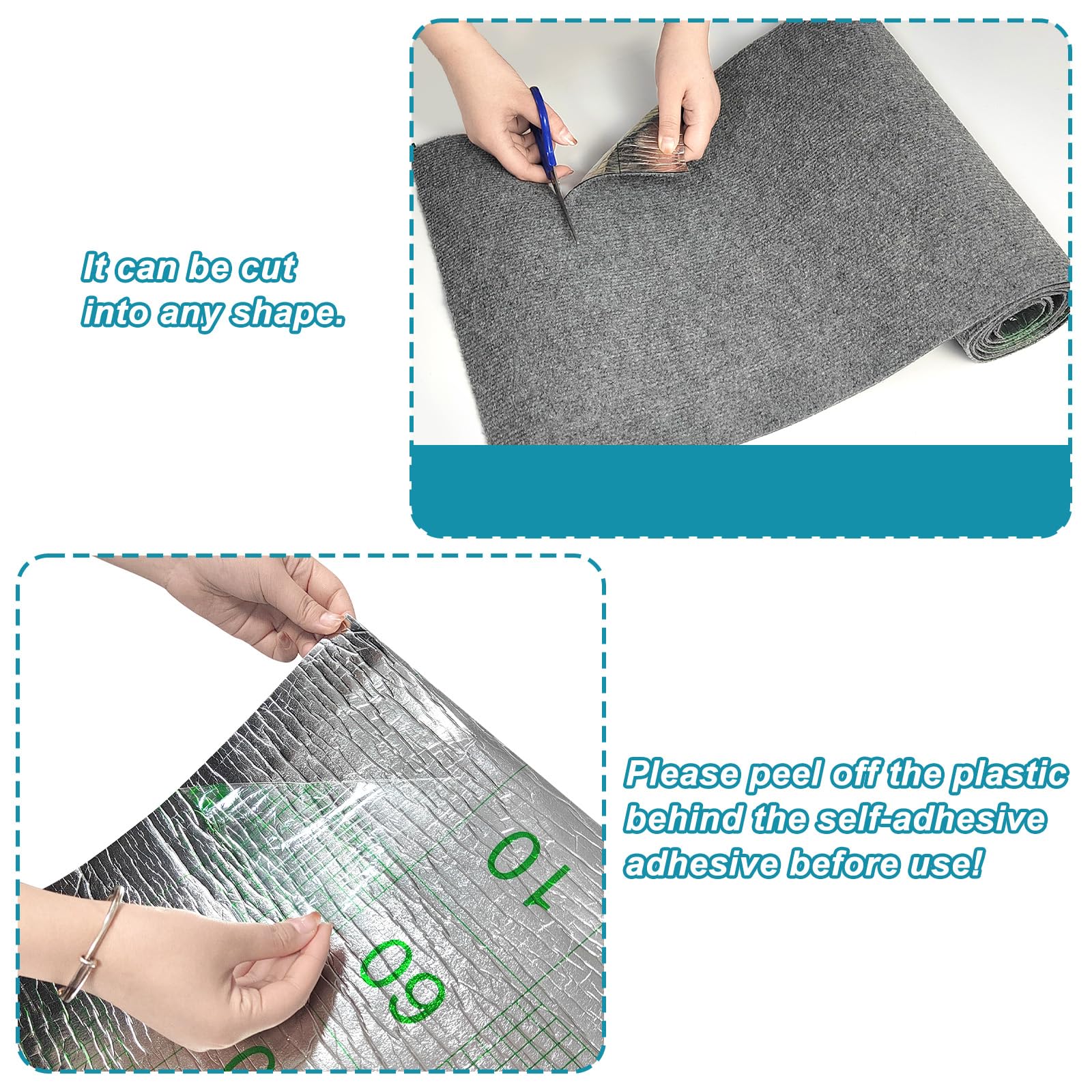 YEXEXINM tapis adaptable sur bois, plastique, verre et cuir pour protéger.