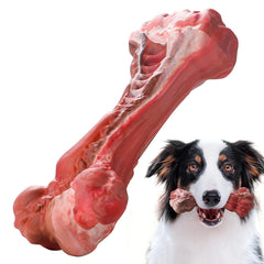 Jouet YFL - os caoutchouc durable et saveur boeuf pour grands chiens.