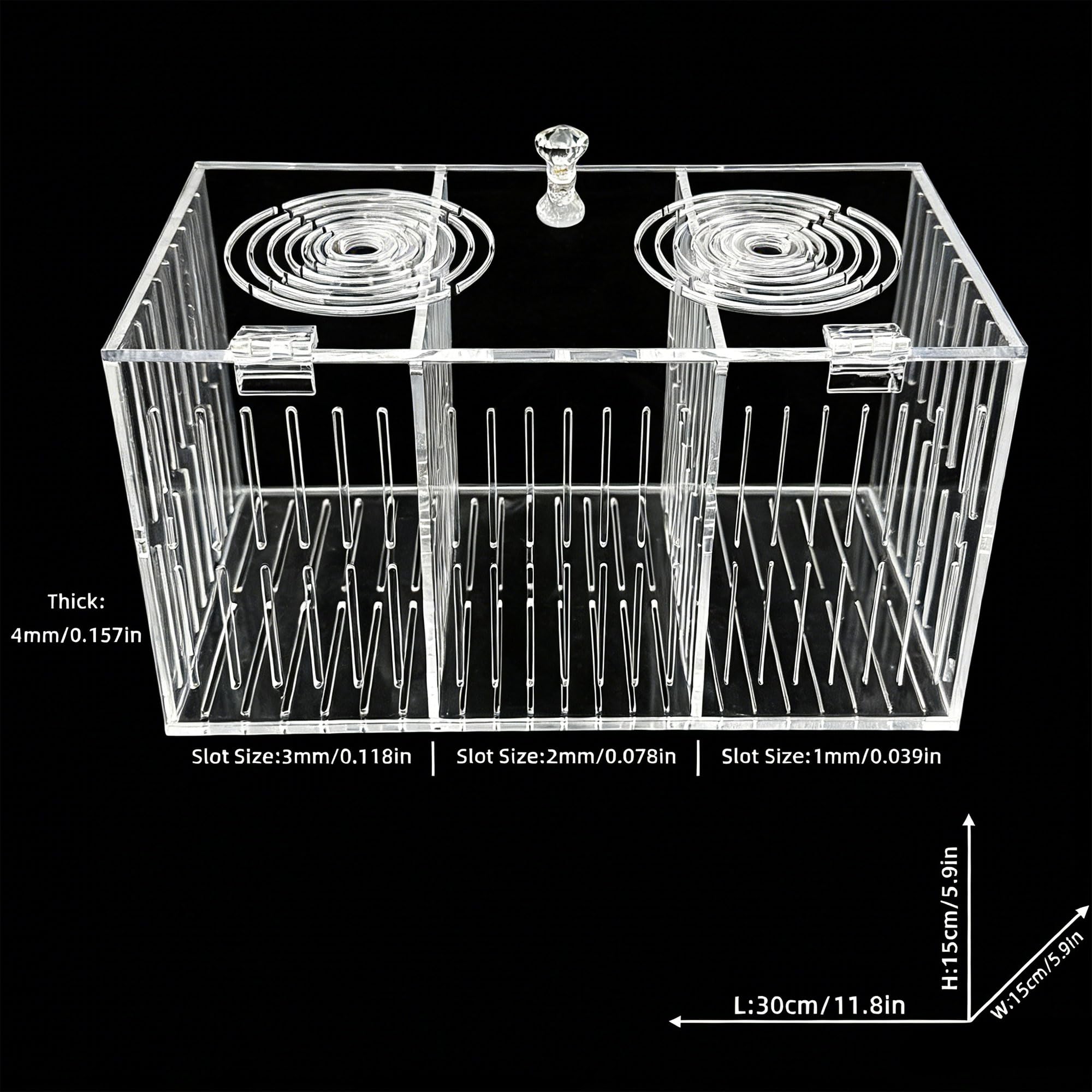 YHaurorise Boîte isolation Aquarium protège les poissons lors de l acclimatation