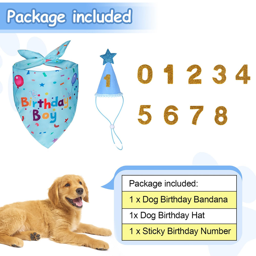 Bandana Yicostar anniversaire recto-verso, changement facile selon l’occasion