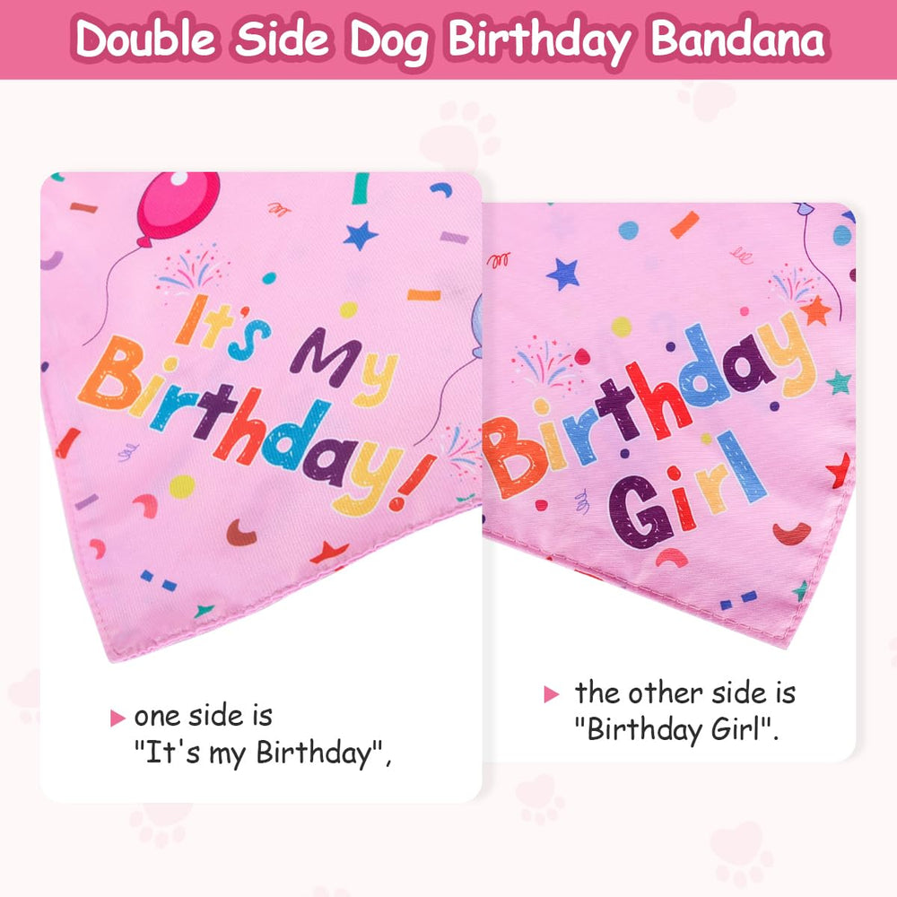 Ensemble fête pour chien Yicostar rose, style mignon et mémorable