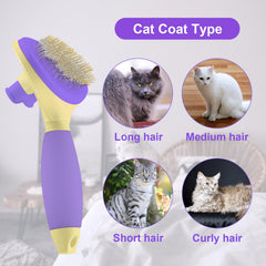 YiEFUR brosse chat nettoyage automatique, élimine rapidement les poils.