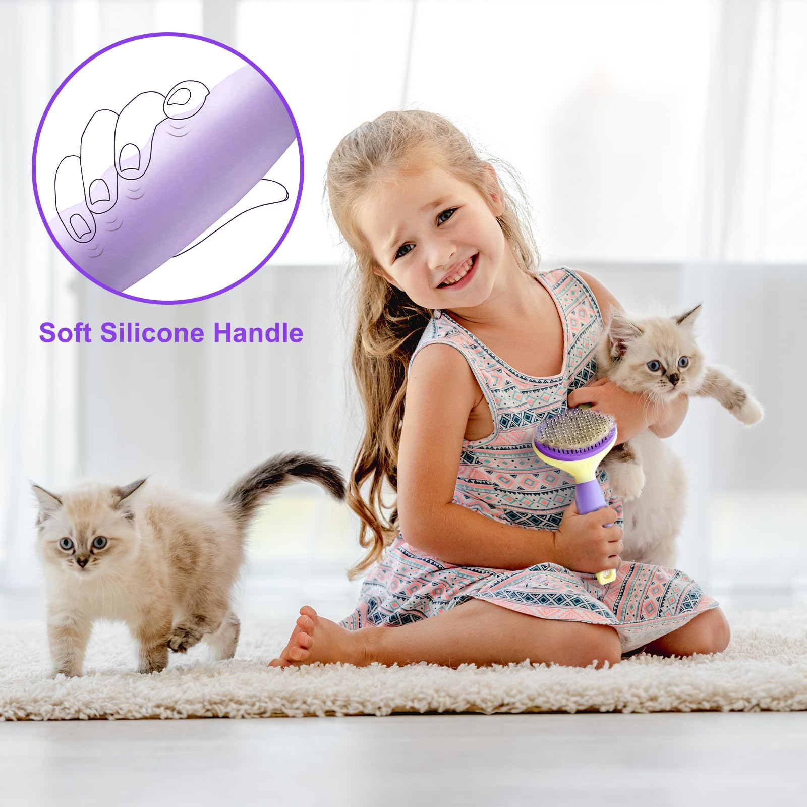 YiEFUR brosse chat durable et non toxique pour animaux.