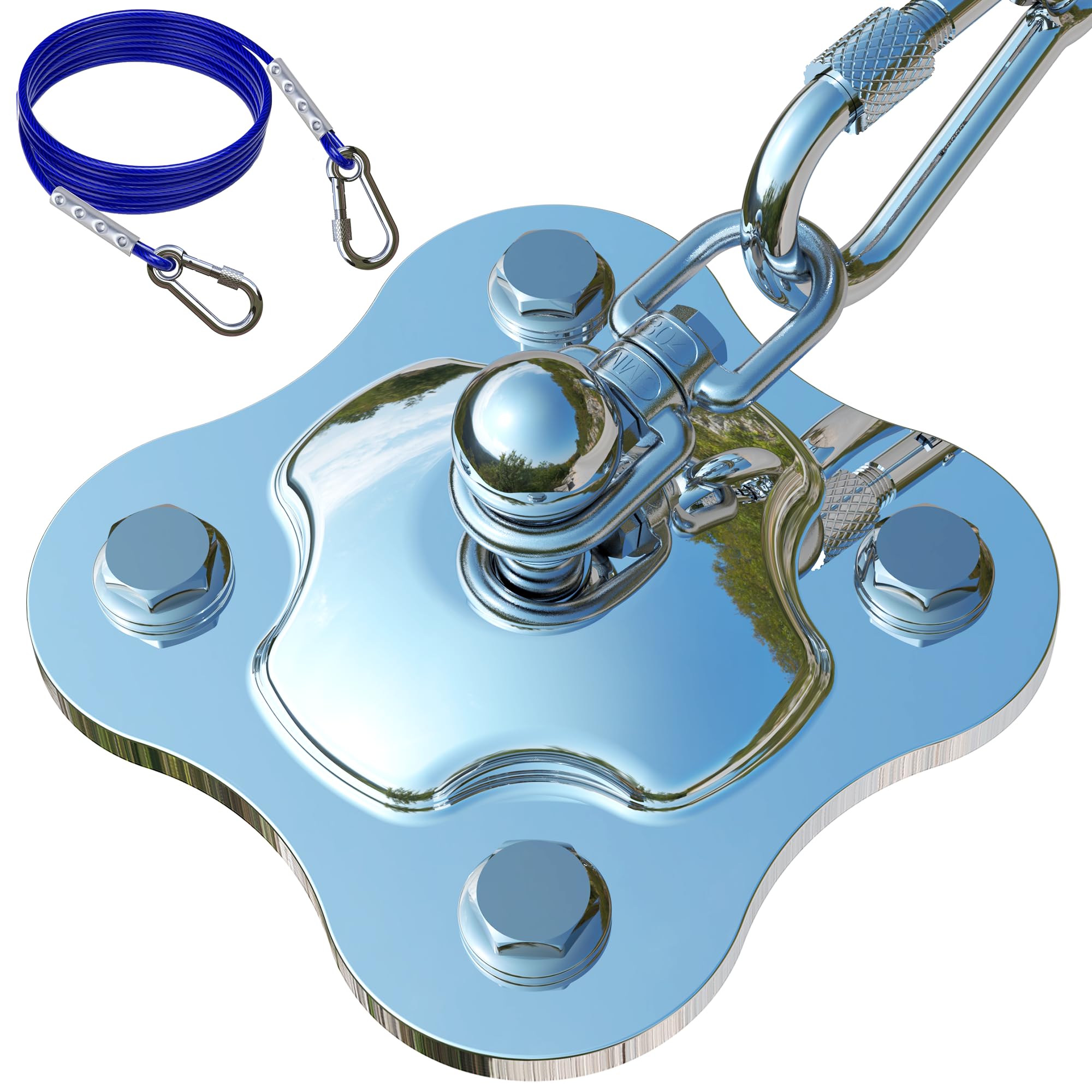 YiizKilc base stable en acier inoxydable pour fixation fiable