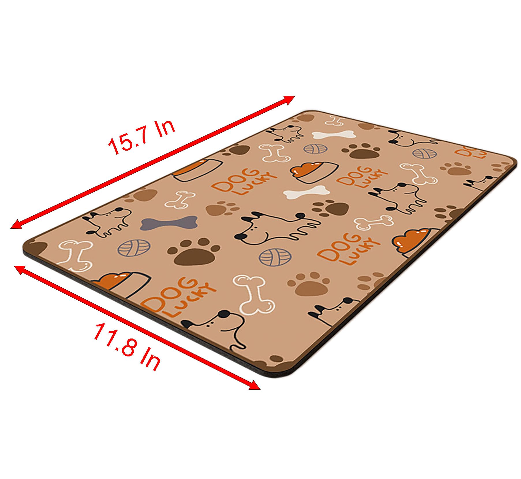 Tapis couleur café YIKANGHENG, idéal pour limiter les éclaboussures lors des repas.