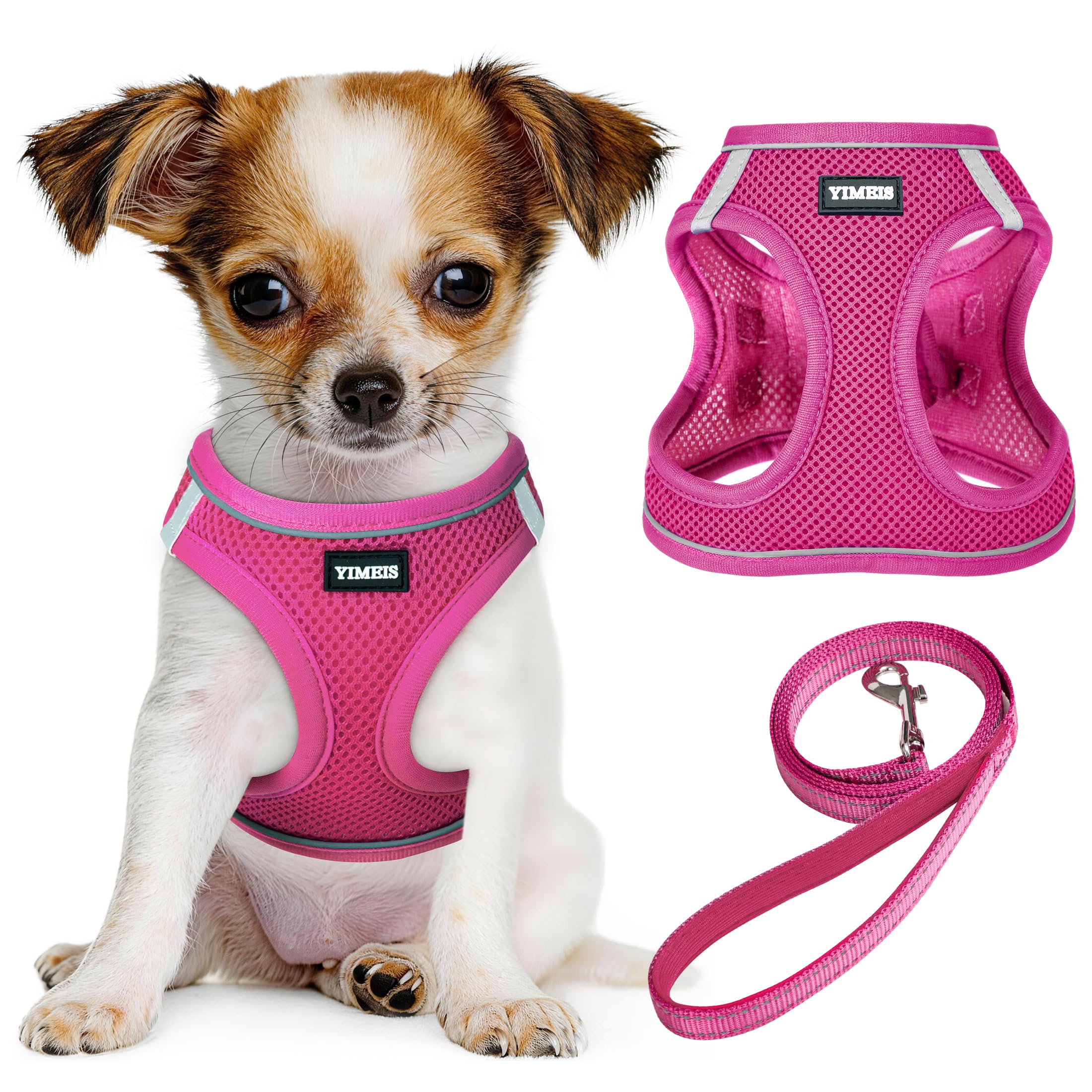 Harnais YIMEIS anti-traction en maille respirante pour chien et chat.