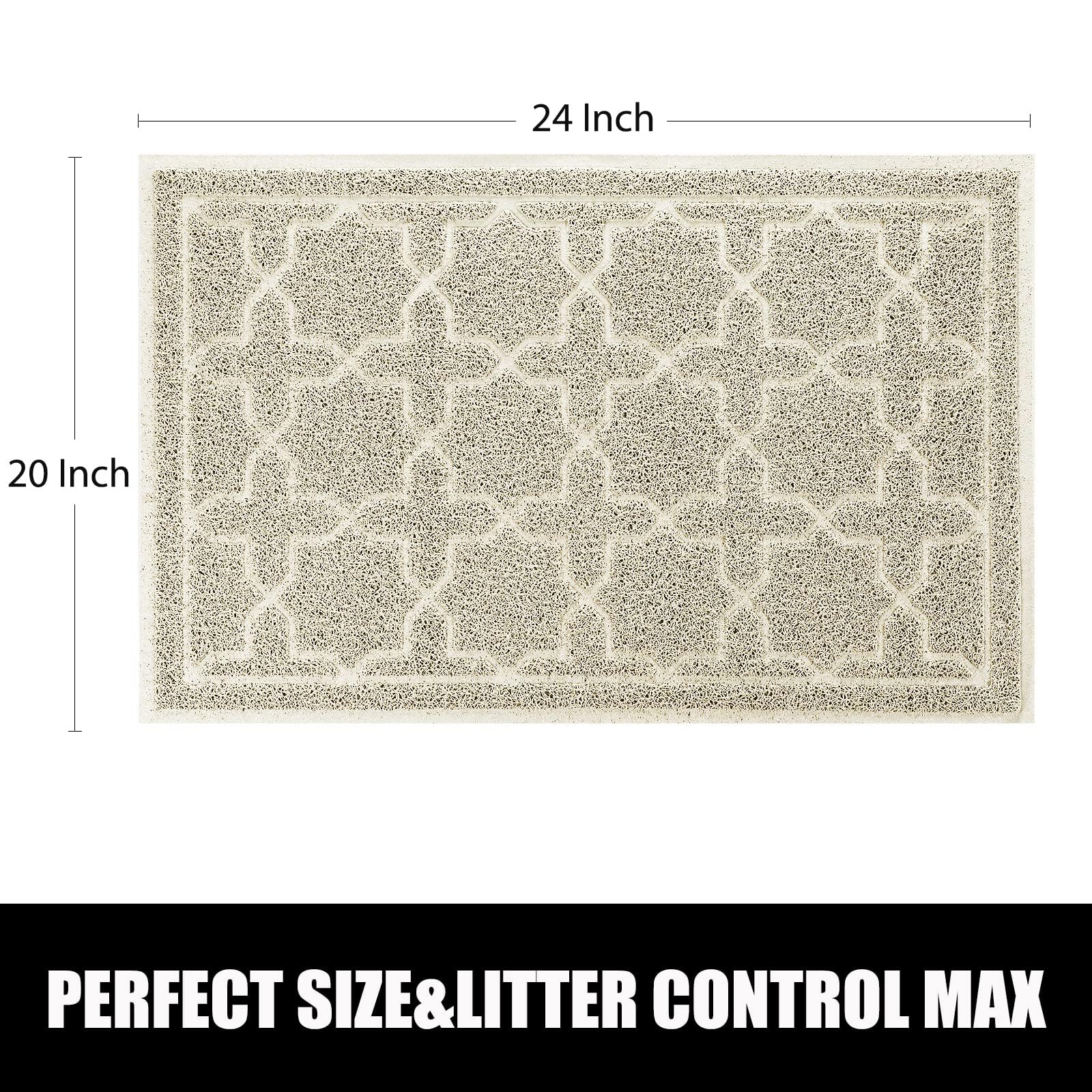 Tapis-litière Yimobra couleur beige, élégant et discret.