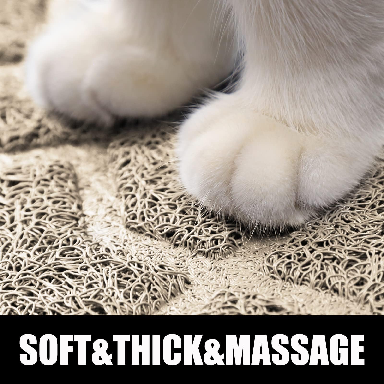 Tapis-litière Yimobra avec face douce pour les pattes du chat.