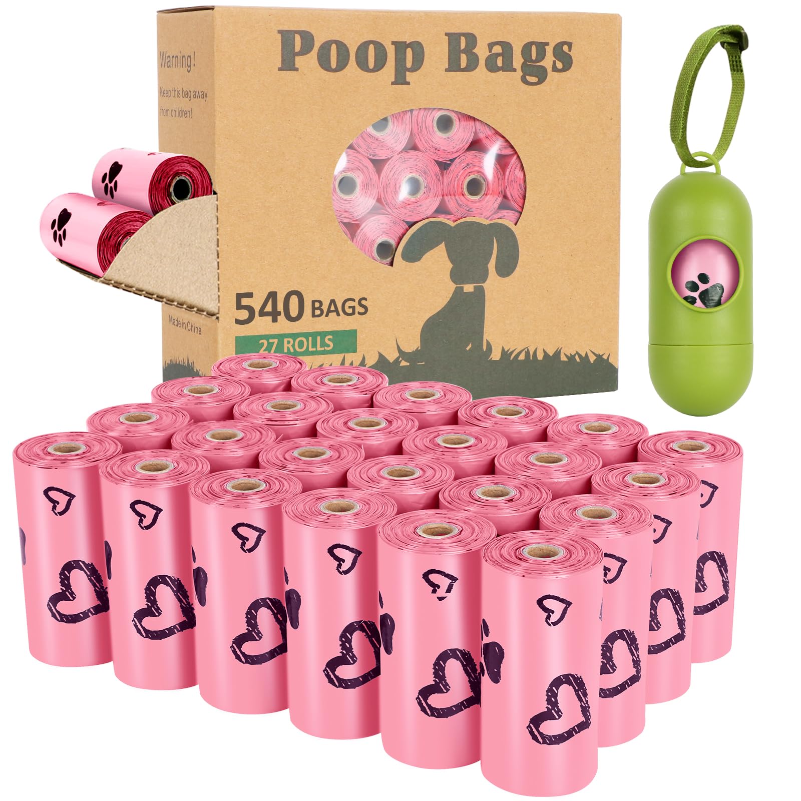 Sacs Yingdelai en rouleaux roses, résistants et faciles à utiliser lors des balades.