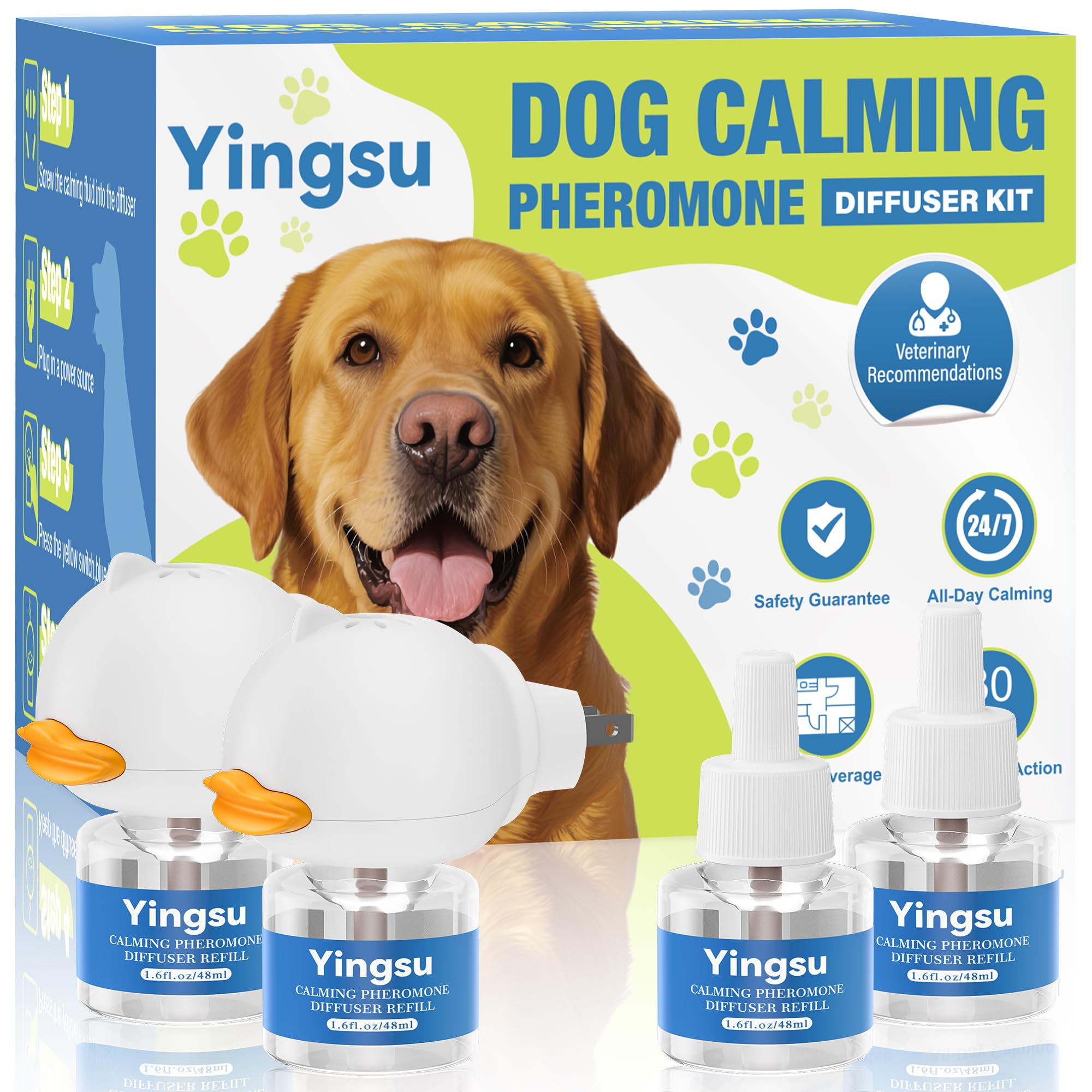 Yingsu diffuseur apaisant chien, apaise l’anxiété à domicile.