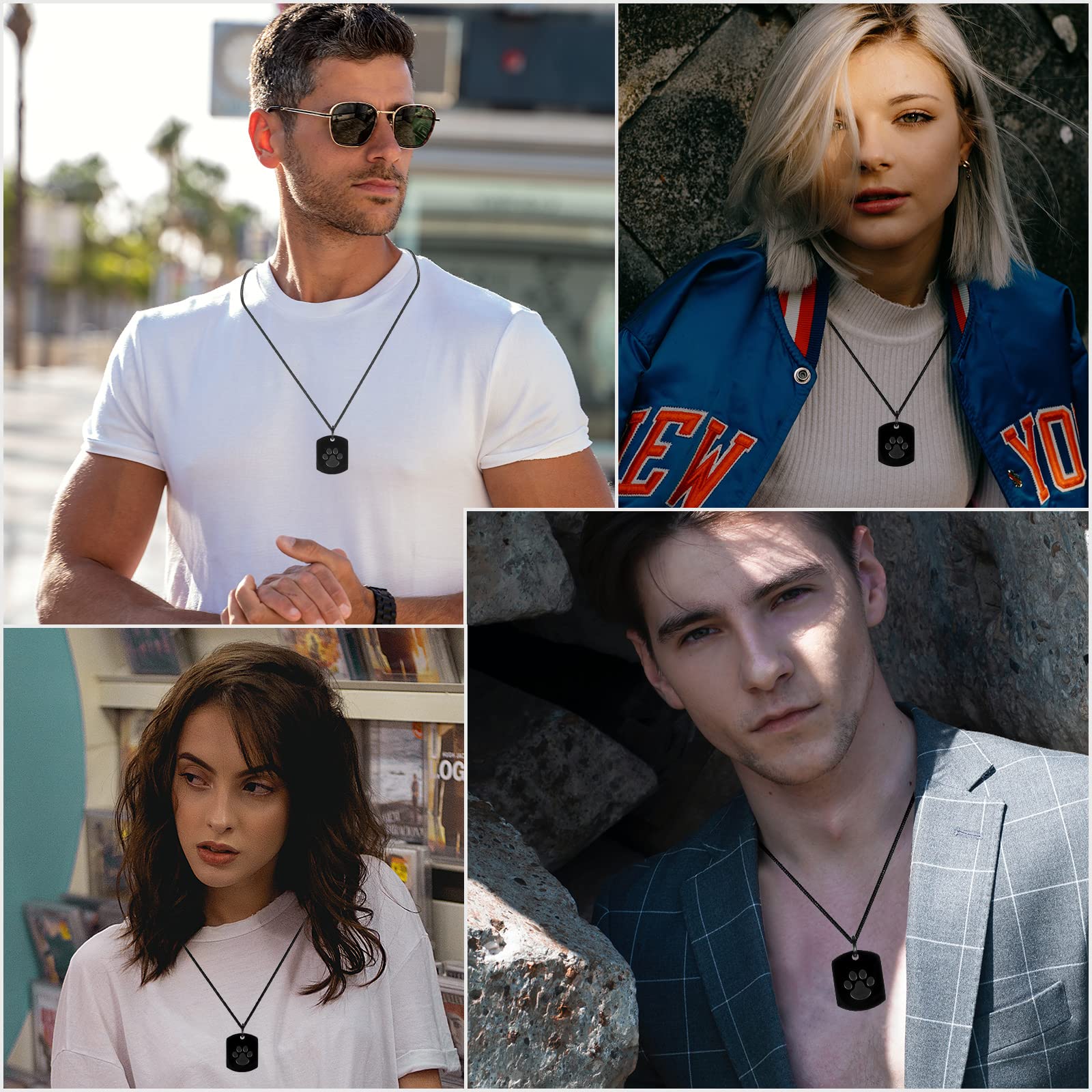 Détails du pendentif Yinkin empreinte patte, idéal pour mémoire