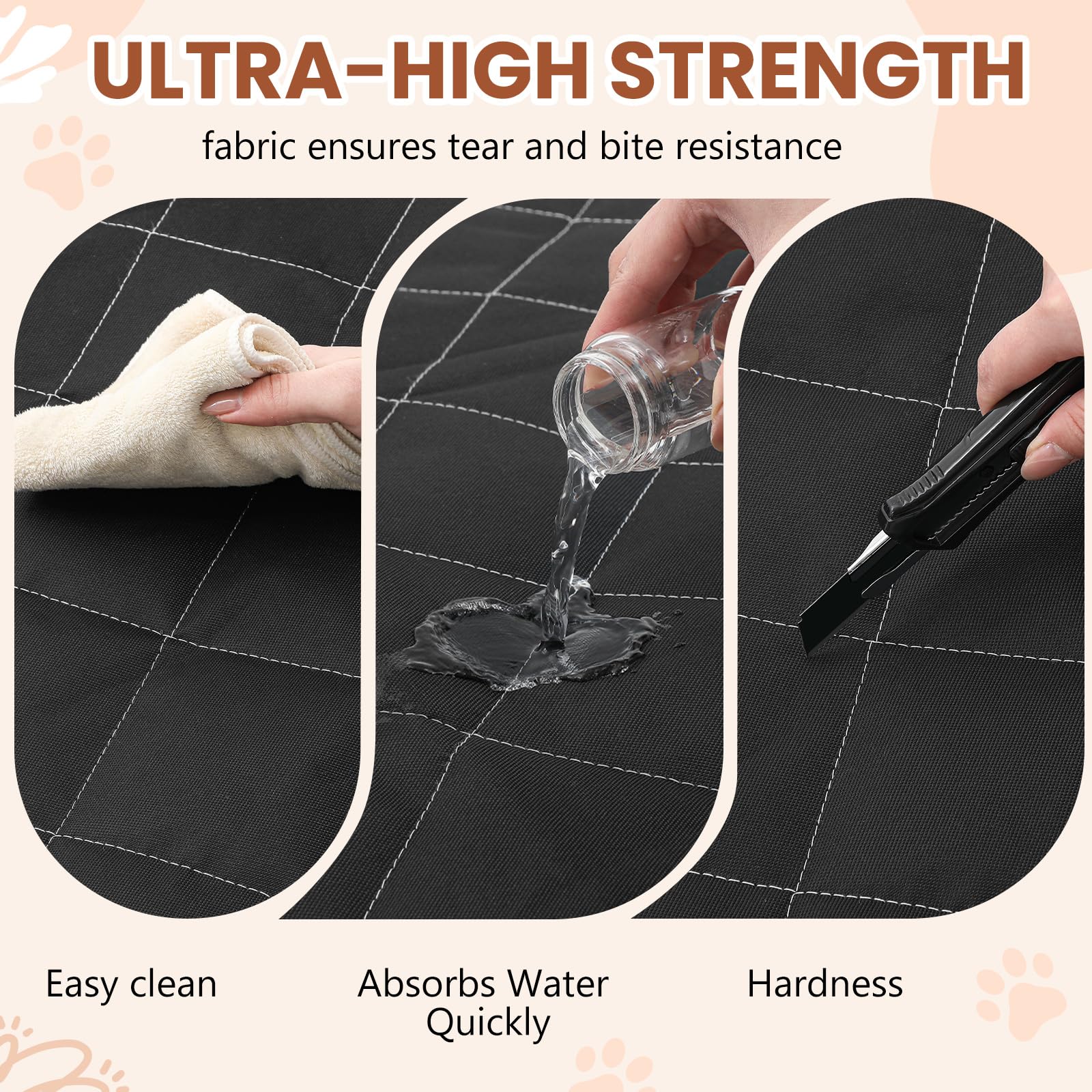 Tapis Yinkin — coutures renforcées et surface robuste pour plus de longévité.