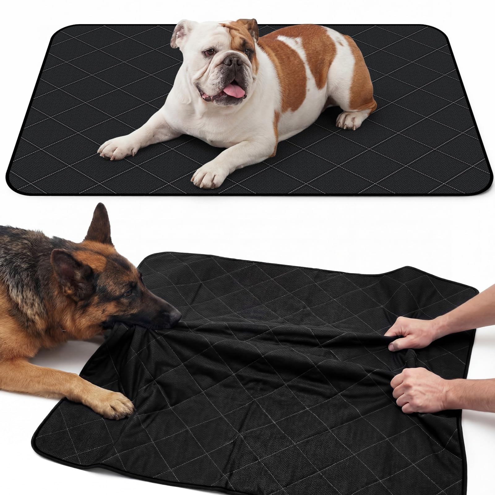 Tapis Yinkin indestructible pour chien, face montrant durabilité et confort en caisse.