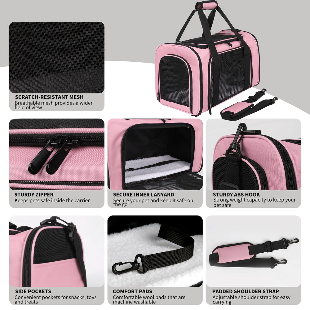 Porte-chat Yipincover, fenêtre mesh pour bonne ventilation et confort.