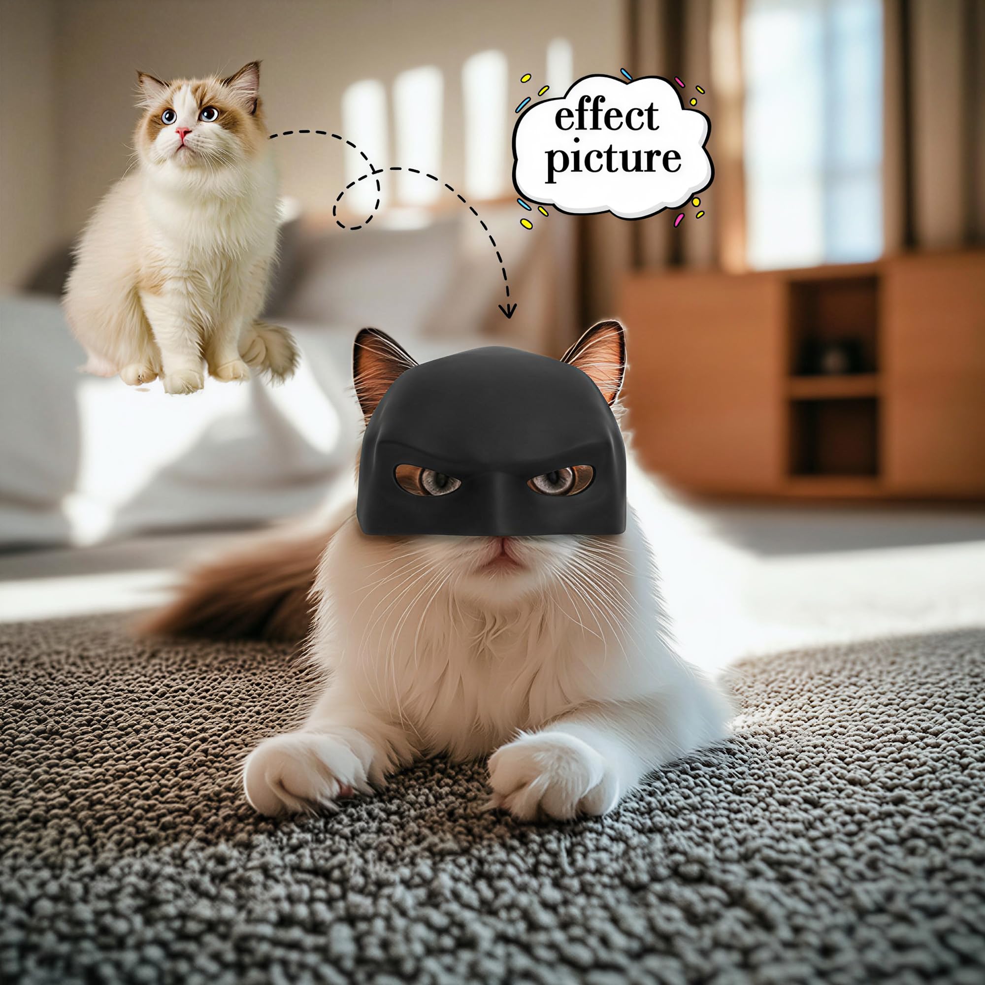 Masque chat idéal cadeau Yipintang, cadeau attentionné pour les amis félins.
