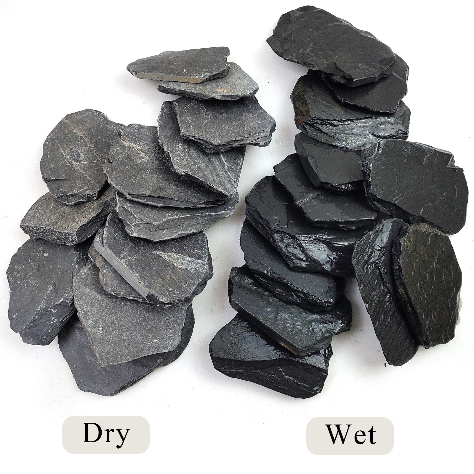 YISZM ardoise décorative pour aquarium, mise en scène facile et naturelle.