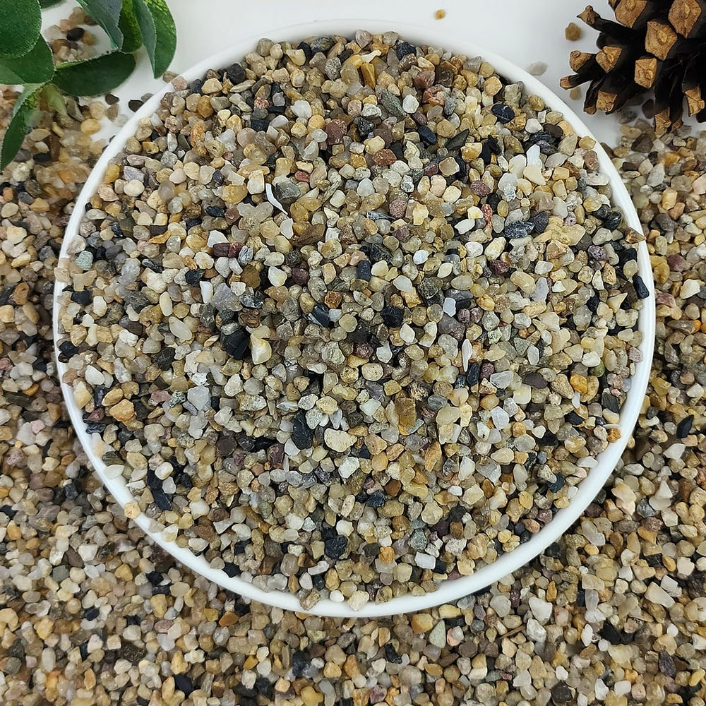 YISZM gravier d'aquarium 5lbs, naturel et sûr pour poissons