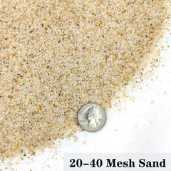 Texture naturelle du sable beige YISZM pour aquariums.